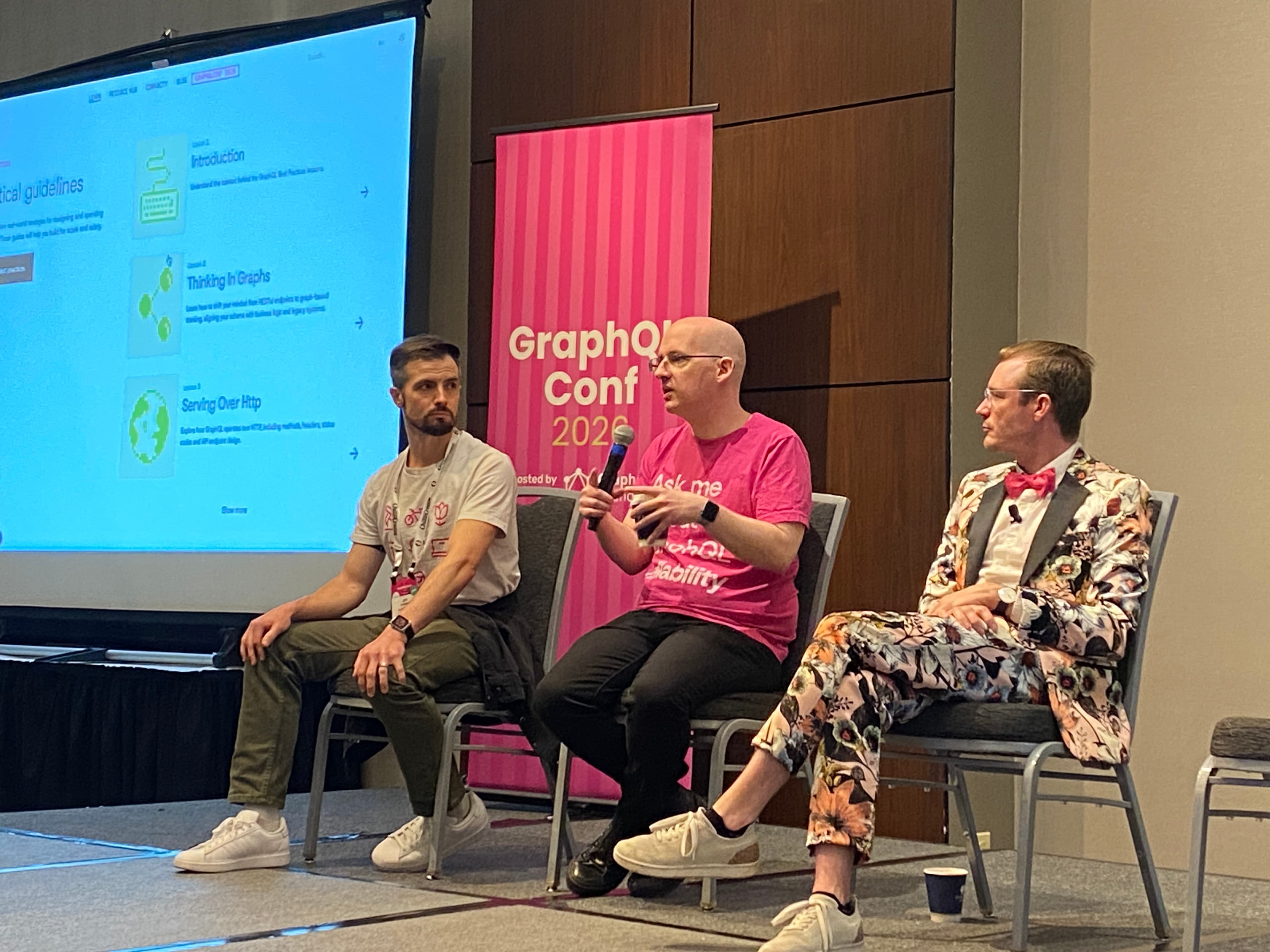 Benjie, Jeff, and Lee at GraphQL All-hands